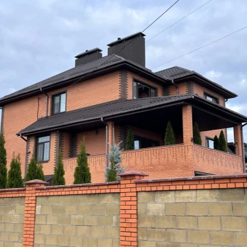 Металочерепиця "Діамант" та водостічна  система в м. Коростень