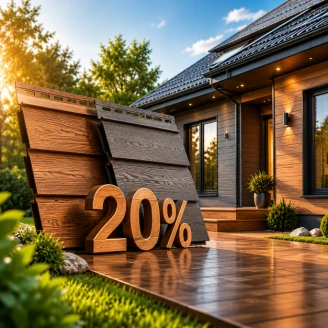 Знижка 20% на сайдинг Fasiding WoodHouse і Fasiding Vifront!
